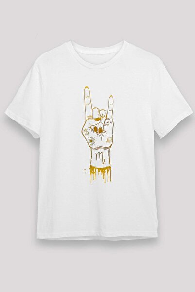 Darkhane T-Shirt with the Sign of the Zodiac Rock and the Sign of Virgo Print...