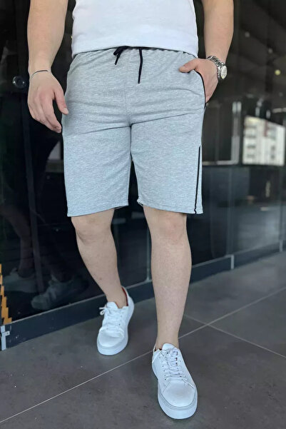 TOZLU Men's Shorts with Pocket Zipper and Elastic Waistband