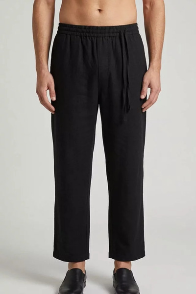 TOZLU Men's Elastic Waist Baggy Pants