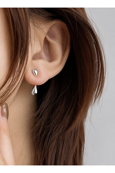 Mega Bazaar Transparent Drop Patterned Mini Earrings