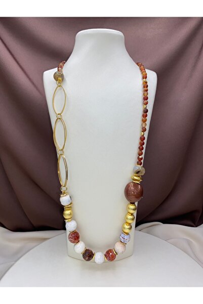 sitrini Stone Gift Accessory Iris, Stone Necklace