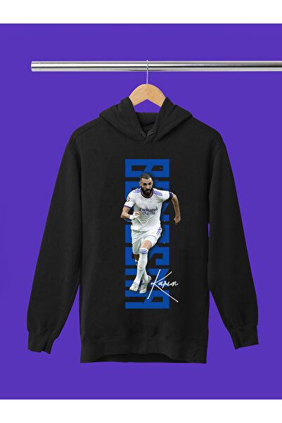 MAGORS KARIM BENZEMA ŠTAMPANA DEČJA MAJICA SA KAPULJAČOM OD MEKANE TEKSTURE K...