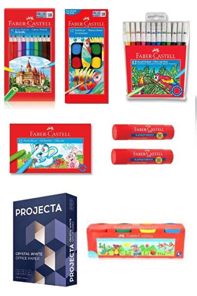 Faber Castell Okul Kırtasiye Seti Fotokopi Kağıtlı