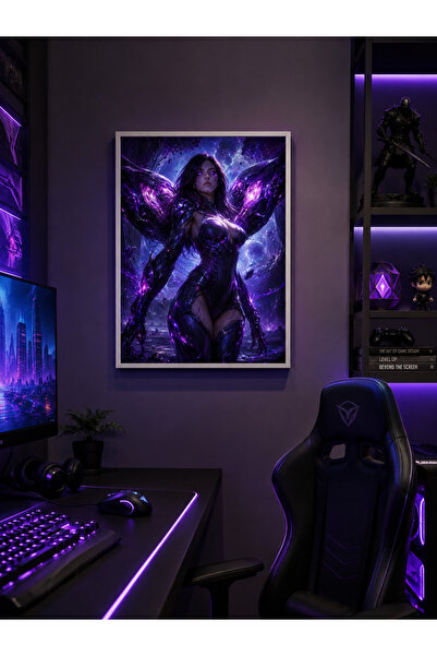 Miutic Print Studio Tablou Gaming League of Legends – Kai’Sa, Războinică a Vi...