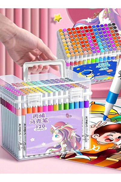 Generic Children’s Acrylic Painting Marker Set – Assorted Colors, Waterproof,...