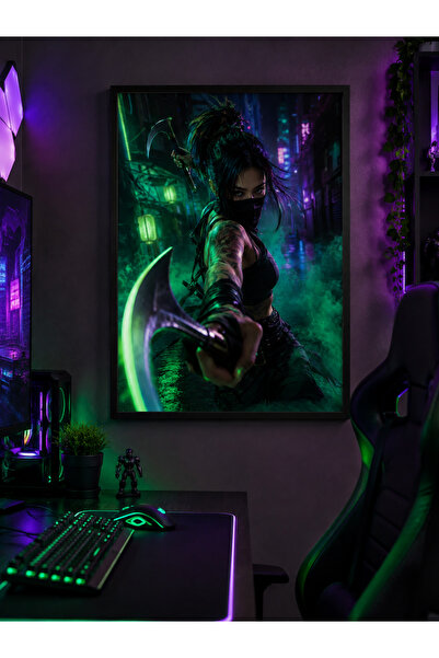 Miutic Print Studio Tablou Gaming League of Legends – Akali, Ninja Rebelă, De...