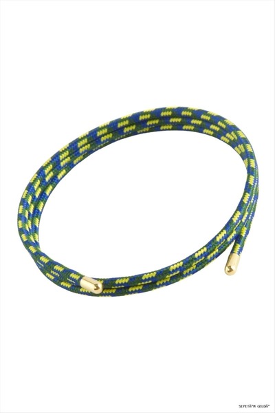 ZERO LAND Spt-Gld Magnetic Rope (185610) Bracelet Navy Blue-1