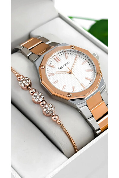 Ferrucci Steel Case, 3 Atm Water Resistant Women's Wristwatch
