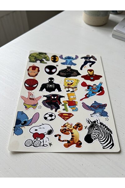 Genel Markalar Karakter Temalı Sticker Seti | Çocuklar İçin Eğlenceli Çıkartm...