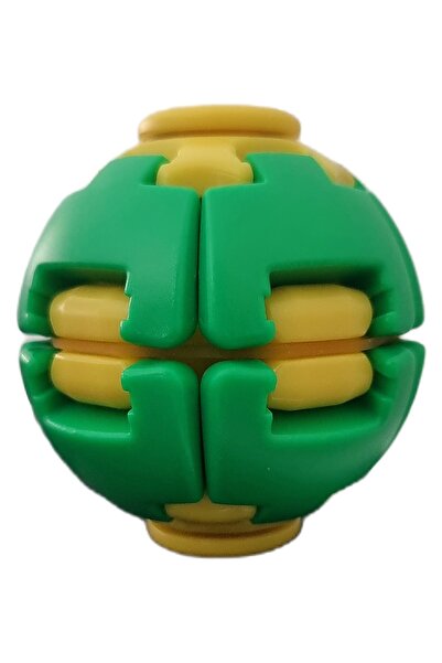 Gökyüzü ışığı Basmalı Döner Kinetik Fidget Top Stres Önleyici Oyuncak - Yeşil