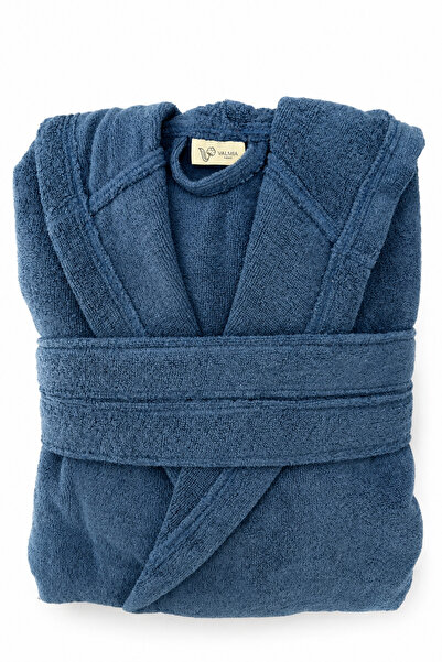 Valmia Home Unisex Hooded 100% Cotton Microcotton Large Size Bathrobe L-5Xl