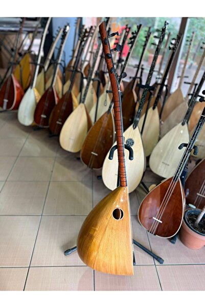 Bircanmüzik Profesyonel Dut Tekne Kısa Sap Bağlama (kılıf, yedek tel ve mızra...