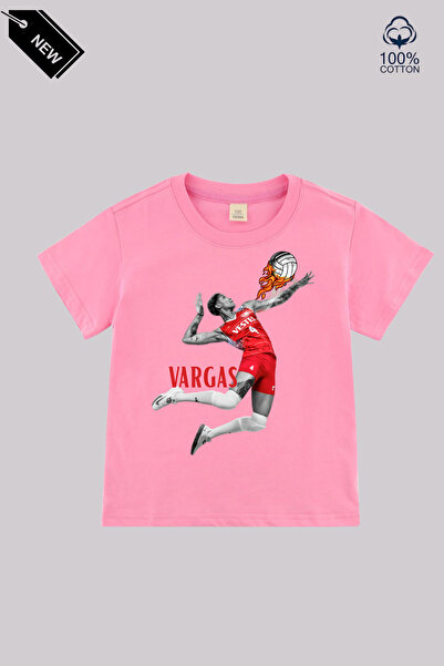 cirokids Volleyball National Team Melissa Vargas Printed Kids T-Shirt 100% Co...