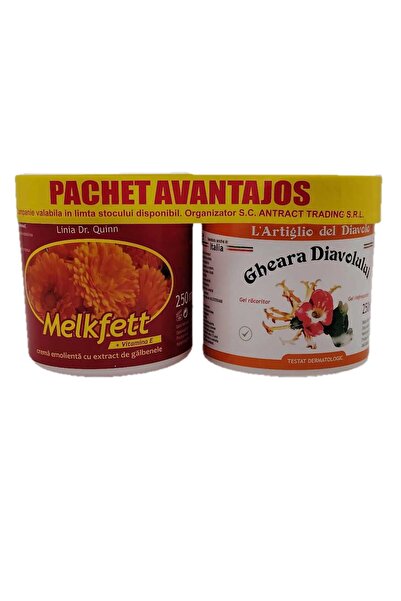 QUINN Pachet avantajos Cremă cu Calendula și Vitamina E Melkfett 250 ml + Gel...