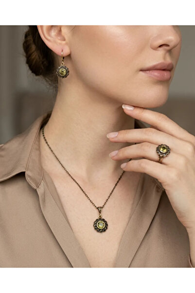 Dorvina Bronze Women Copper Women Jewelry Set Color Changing Zultanite Stone ...
