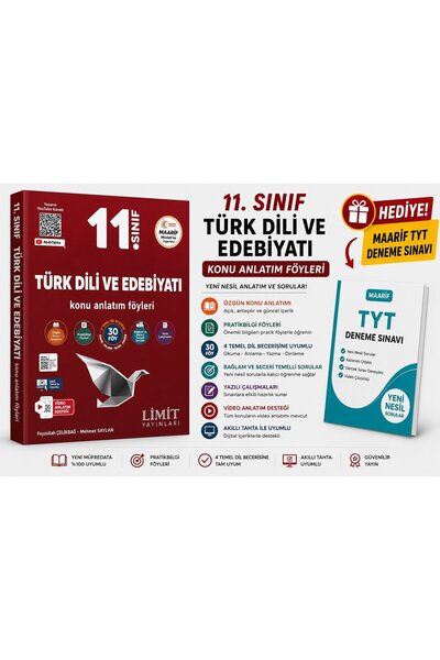Limit Yayınları 2027 11.SINIF TÜRK DİLİ VE EDEBİYATI KONU ANLATIM FÖYLERİ-MAA...
