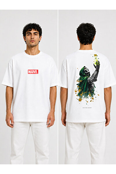 NUATEX Marvel Doctor Doom Printed Oversize Comfortable Fit Crew Neck T-Shirt