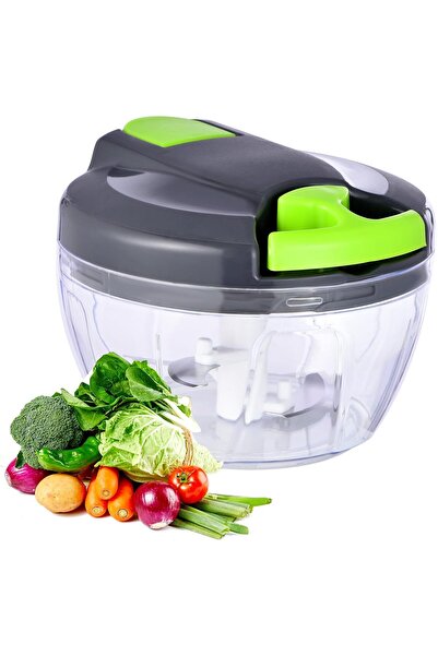 NEONI Manual Vegetable Chopper 500ML, Pull String Food Processor, Garlic, Oni...