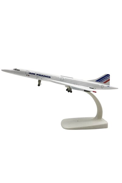 OEM Model de avion Air France Concorde, metalic, 20 cm, scară 1:300