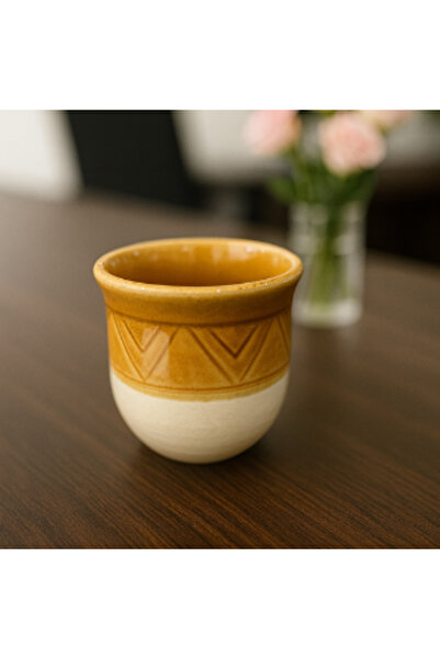 AMAD CRAFT كوب فخاري وسيراميك مصنوع يدويًا بنقوش تراثية