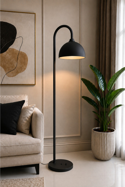 Luna Lighting Olimpos Hareketli Mat Siyah Büyük Boy Modern Dekoratif Metal La...