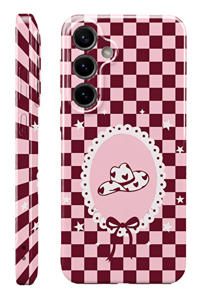 WANNA PROTECT Samsung S23 FE Pembe Cowboy Protect Slim Parlak Tam Kaplayan Ba...