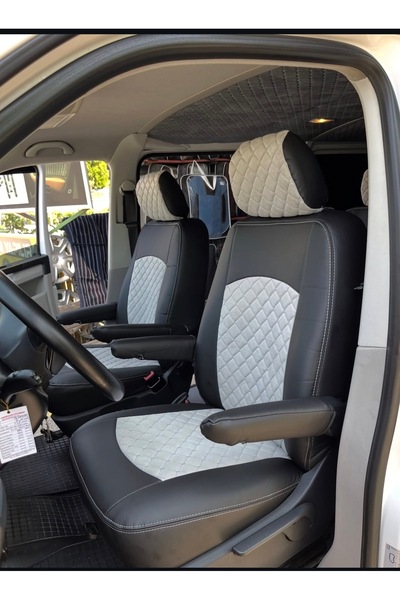 Anka Volkswagen Transporter T6-T7 Uyumlu -ÖZEL DİKİM- Oto koltuk kılıfı