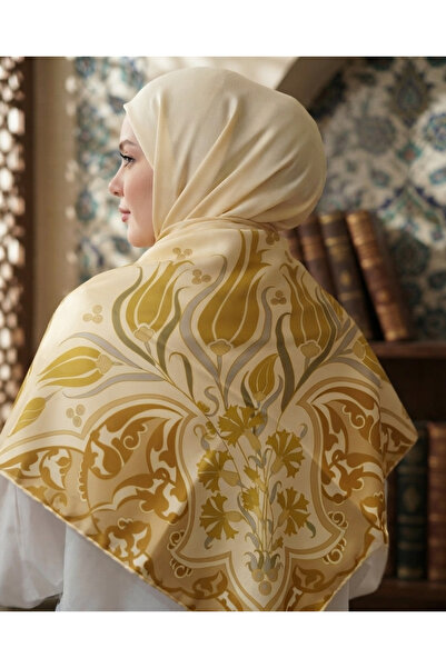 MOONTELLA Twill omuz şalı , eşarp, fular 90x90