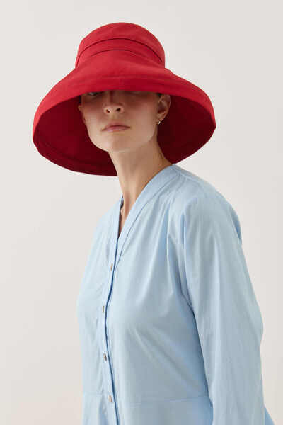 Fahhar Maxi Fabric Hat Red