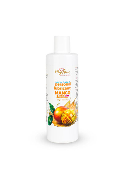 mylove Lubrifianți aromatizați Seria Aroma Intim și Masaj 2 în 1 Mango 300ml
