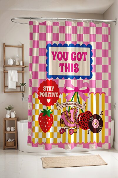 EVPANYA Bathroom Curtain, You This Patterned Shower Curtain, Bathtub Curtain ...