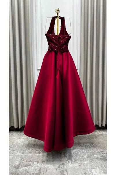 Sukar Mikada Two-Tone Evening Gown