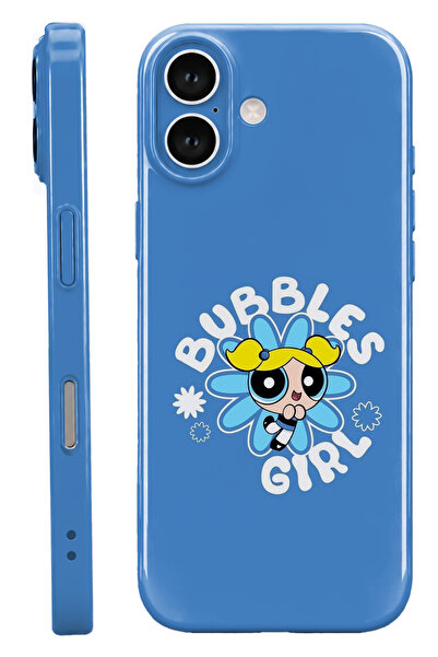 WANNA PROTECT iPhone 16 Bubble Girl Protect Slim Parlak Tam Kaplayan Baskı Ka...