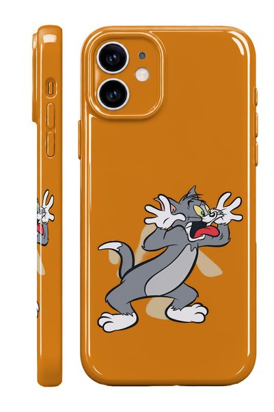 WANNA PROTECT iPhone 12 Tom Protect Slim Glossy Full Covering Print Camera Pr...