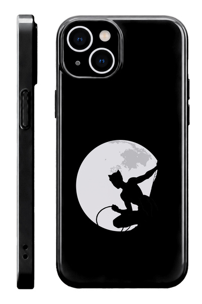 WANNA PROTECT iPhone 15 Cat Women Protect Slim Parlak Tam Kaplayan Baskı Kame...