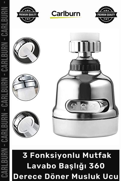 Carlburn Special Production Economical Flexible Chrome 3-Function Kitchen Sin...