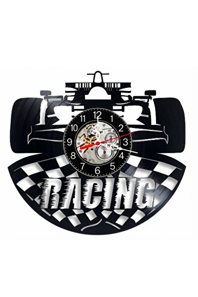 OEM Decorative Wall Clock made from Vinyl Record, Formula 1 Monopost Racing M...