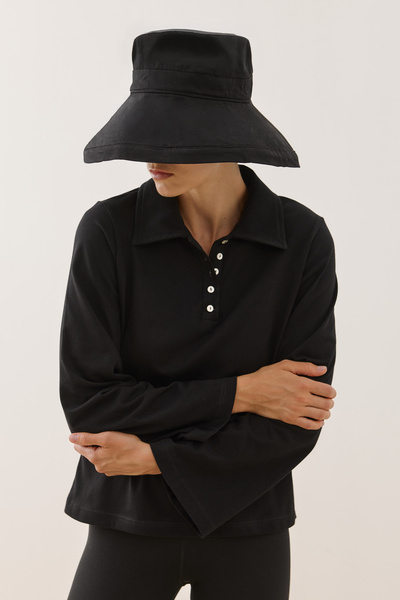Fahhar Maxi Fabric Hat Black