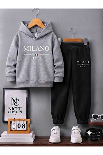 Leto Lykia ΠΑΙΔΙΚΗ ΦΟΡΜΑ UNISEX (ΛΕΥΚΗ ΣΤΑΜΠΑ ΜΙΛΑΝΟ ΜΕ ΣΗΜΑΙΑ ΙΤΑΛΙΑΣ, ΧΕΙΜΕ...