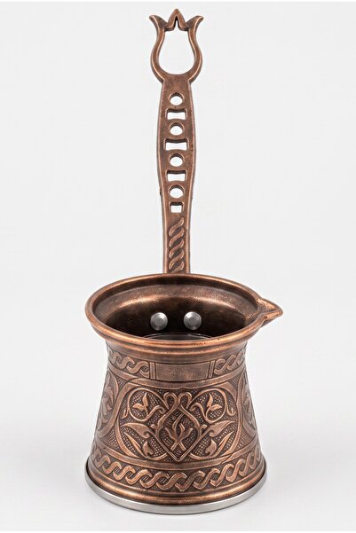 Mijja 150 ml Traditional Embossed Cast Steel Induction Compatible Turkish Cof...