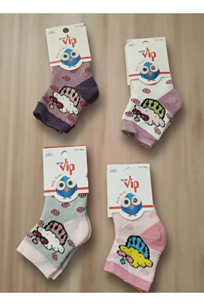 EfemİcGiyim 0-1 Year Old Girls' Winter Long Terry Socks 12 Pack