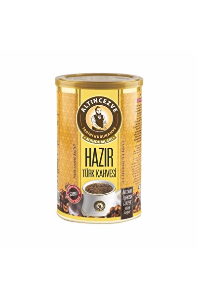 Altıncezve Ready-Made Turkish Coffee with Sugar in Tin Can 500 Gr
