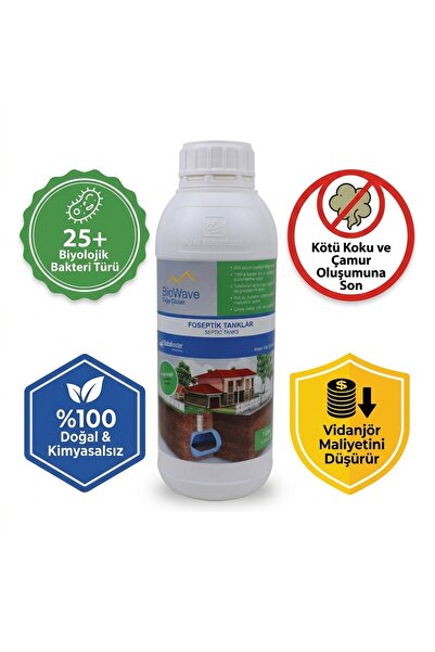 BioWave Foseptik Tank Koku Giderici Ve Atık Eritici Biyolojik Bakteri - 1 LİTRE