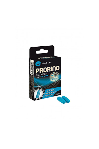 Hot Men’s Libido & Dietary Supplement - PRORINO Men - 2pcs Black Line Caps