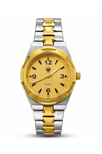 WATCHOFROYAL Novent Silver Gold Yellow Steel Wristwatch