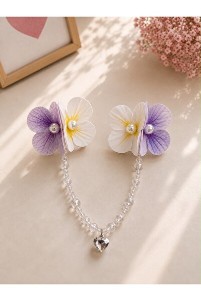 Generic Brand Girl's Floral Claw Clip Hairpin Bead Chain Braided Hair Accesso...
