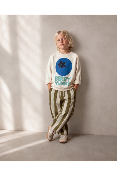 Mono Kids Berry Yummy Baskılı Çizgili Erkek Çocuk Takım