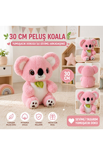 İmraden Koala Peluş Yumuşak Koala Peluş Uykucu Koala Peluş 30 CM
