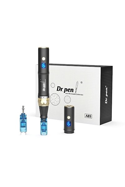 Dr Pen Ultima Aparat de masaj facial, Dermapen, 2 capete de rezervă cu 12 ace...