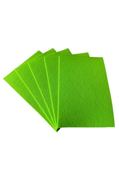 feltland Fetru rigid 2mm, set 5 coli A4/20*30cm, verde deschis